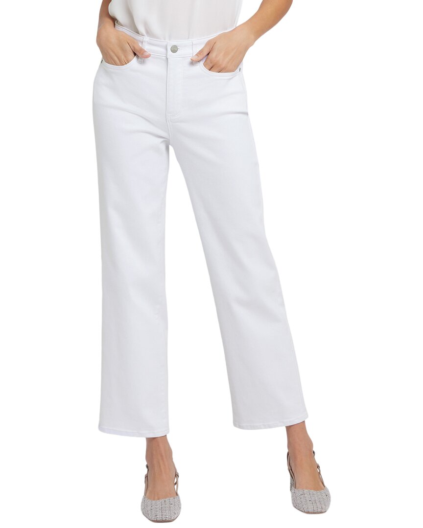 Nydj Petite Bailey Optic White Straight Leg Jean