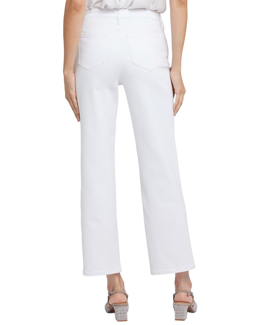 Nydj Petite Bailey Optic White Straight Leg Jean