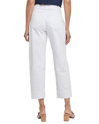 Nydj Balloon Optic White Ankle Crop Jean