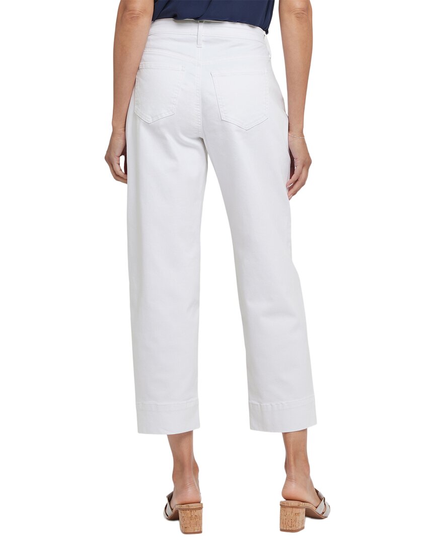 Nydj Balloon Optic White Ankle Crop Jean