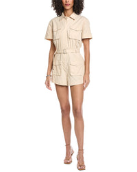 Simkhai Stevie Linen-Blend Romper