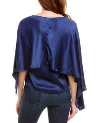 Halston Addilyn Charmeuse Silk-Blend Top