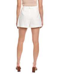 Amur Orena Embroidered Linen-Blend Short