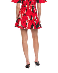 Amur Penelope Silk-Blend Mini Skirt