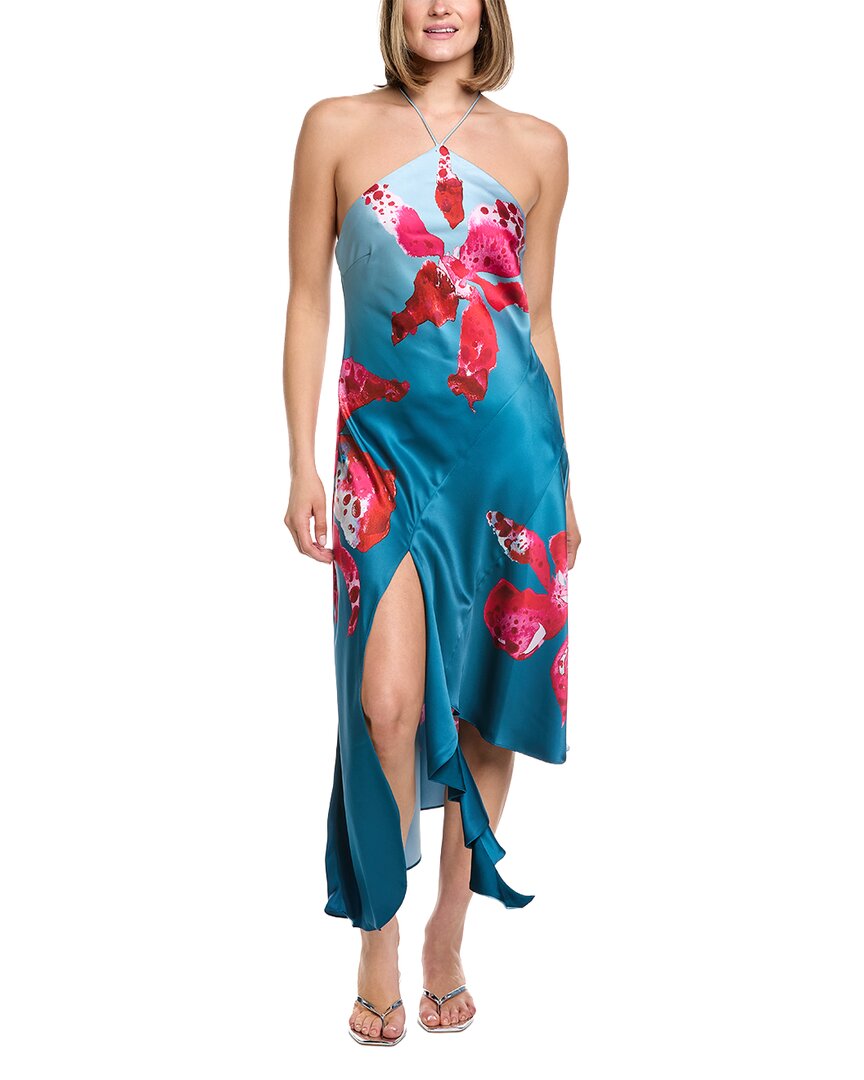 Amur Alohi Print Midi Dress
