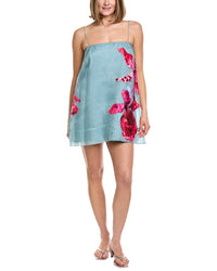 Amur Fran Printed Silk Mini Dress
