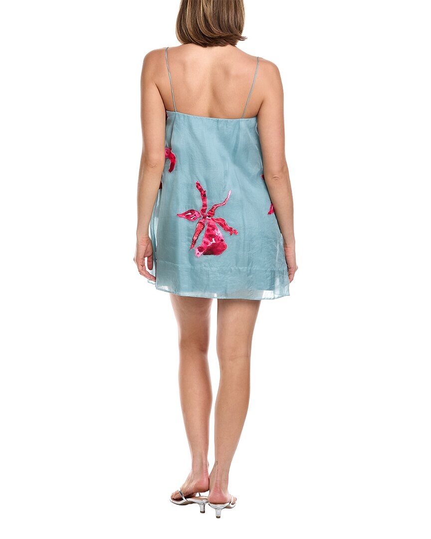 Amur Fran Printed Silk Mini Dress