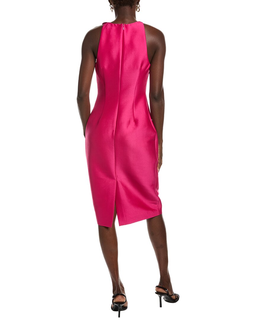 Badgley Mischka Corsage Sheath Cocktail Dress
