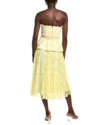 Badgley Mischka Tweed Lace Combo Cocktail Dress