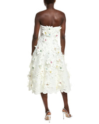 Badgley Mischka Scuba Applique Midi Dress