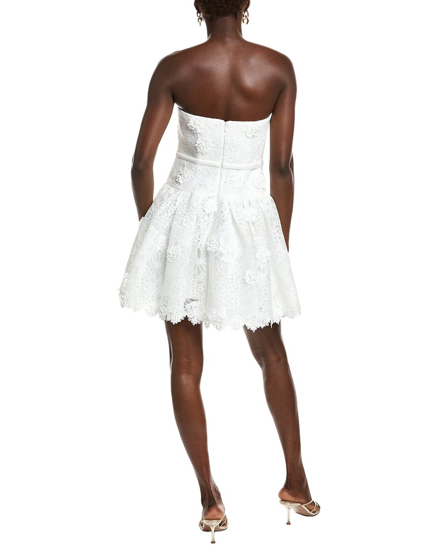 Badgley Mischka Bow Drop Waists Mini Dress