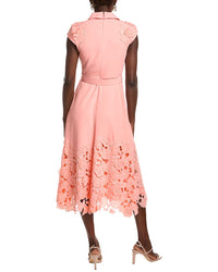 Badgley Mischka Lace Hem Combo Day Dress