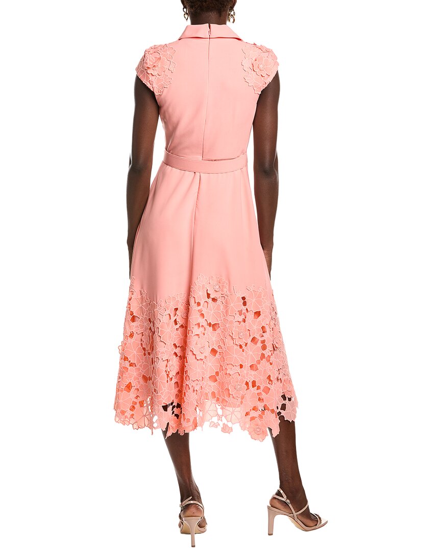 Badgley Mischka Lace Hem Combo Day Dress