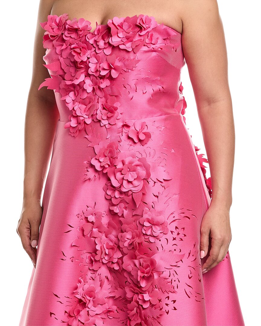 Badgley Mischka Gazar 3D Midi Dress