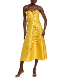 Badgley Mischka Gazar 3D Midi Dress