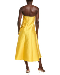 Badgley Mischka Gazar 3D Midi Dress