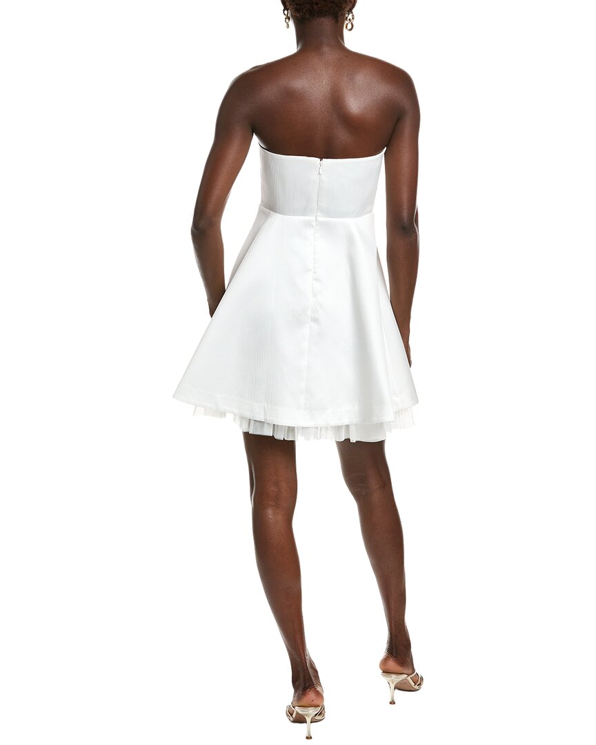 Badgley Mischka Mini A-Line Flower Cocktail Dress Badgley Mischka Mini A-Line Flower Cocktail Dress