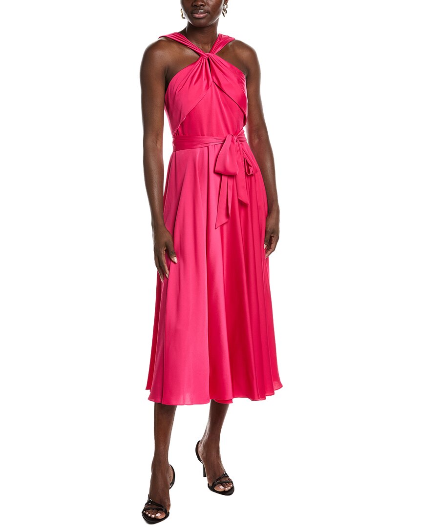 Badgley Mischka Halter Day Midi Dress