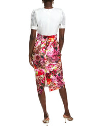 Badgley Mischka Mock Floral Skirt Dress