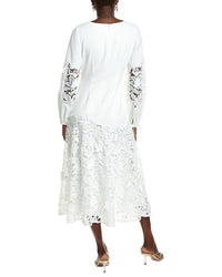 Badgley Mischka Lace Inset Cocktail Dress