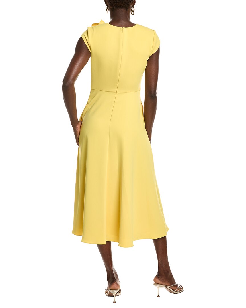 Badgley Mischka Corsage Full Skirt Midi Dress
