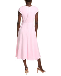 Badgley Mischka Corsage Full Skirt Midi Dress