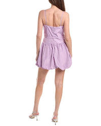 Rene Ruiz Drop Waist Bubble Hem Mini Dress