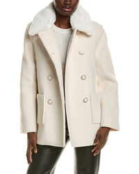 Cece Fur Trimmed Coat