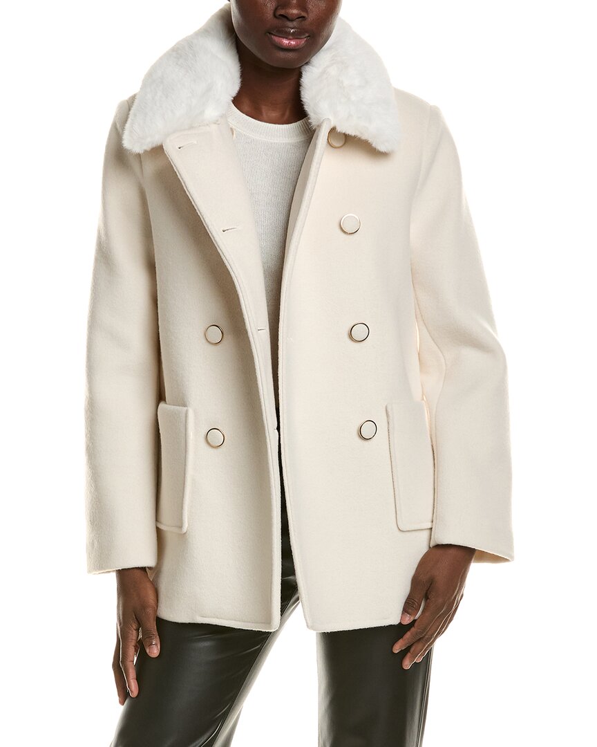 Cece Fur Trimmed Coat