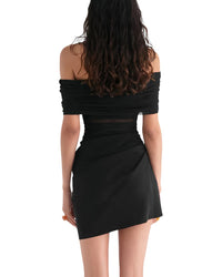 Monique Lagarde Solid Mini Dress