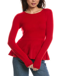 THE CASHMERE PROJECT The Cashmere Project Peplum Cashmere Top