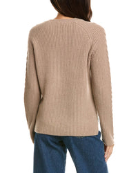 THE CASHMERE PROJECT The Cashmere Project Shaker Cable Crewneck Cashmere Sweater