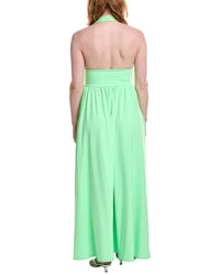 Susana Monaco Halter Gathered Maxi Dress