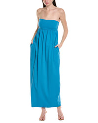 Susana Monaco Tube Gathered Pocket Midi Dress