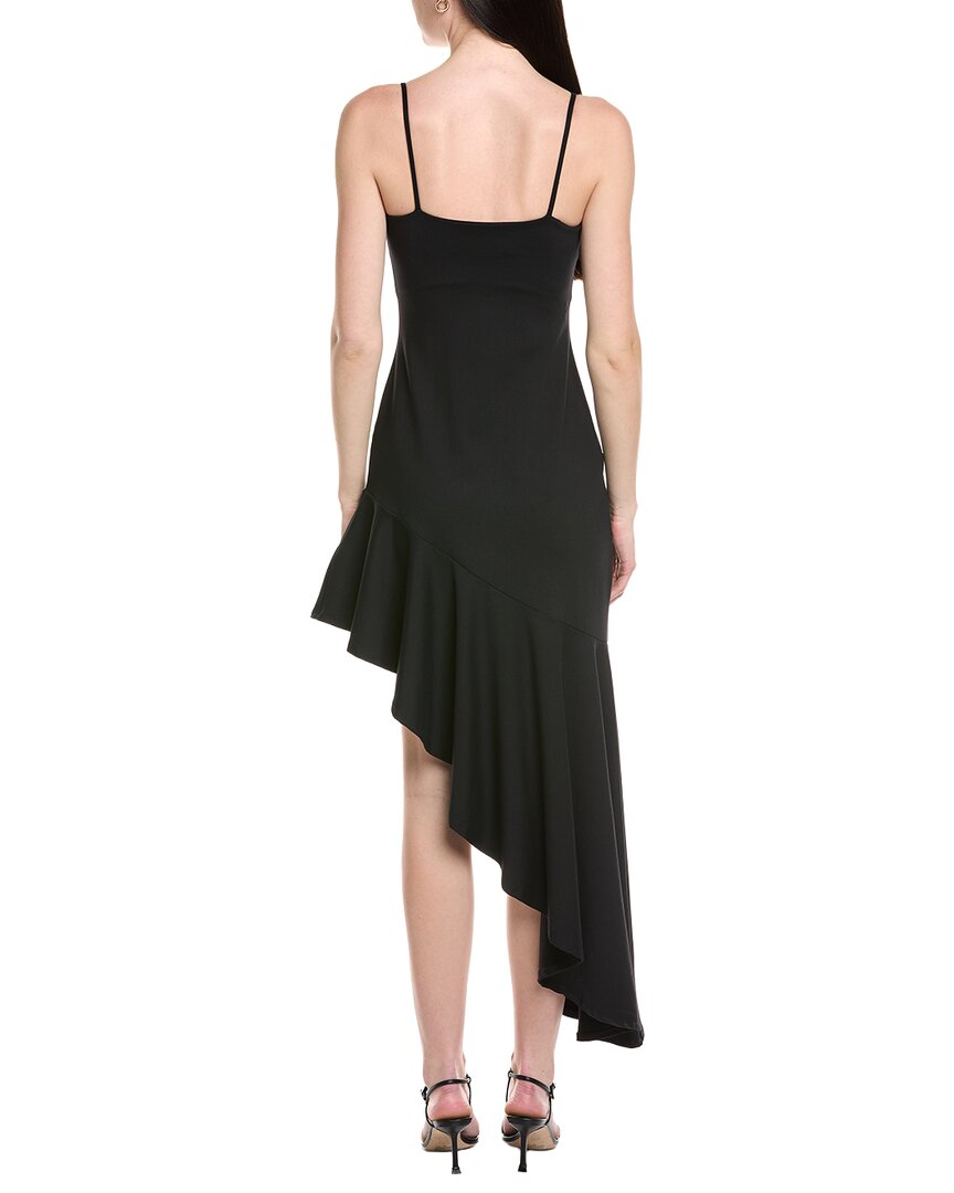 Susana Monaco Asymmetrical Ruffled String Midi Dress