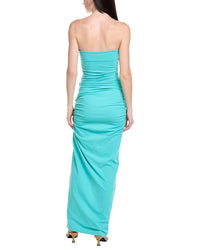Susana Monaco Angle Wire Strapless Gathered Maxi Dress