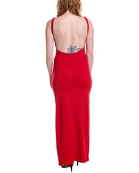 Susana Monaco Low-Back Tank Slit Maxi Dress