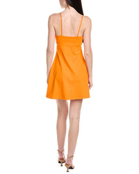 Susana Monaco V-Cutout Flare String Mini Dress