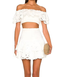 Linda Charm 2Pc Top & Skirt Set