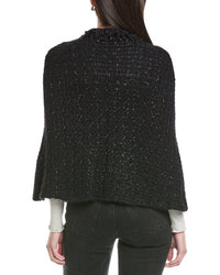 Valentino Mohair & Wool-Blend Fringe Poncho