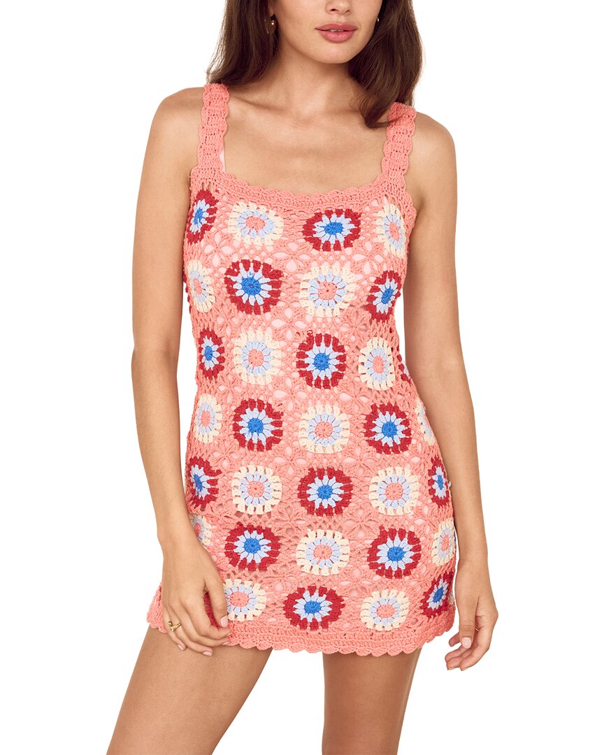 Minkpink Dev Floral Crochet Mini Dress