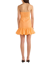 Minkpink Charlotte Bubble Linen-Blend Mini Dress