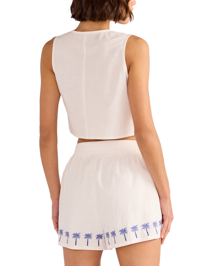 Minkpink Isadora Embroidered Linen-Blend Top