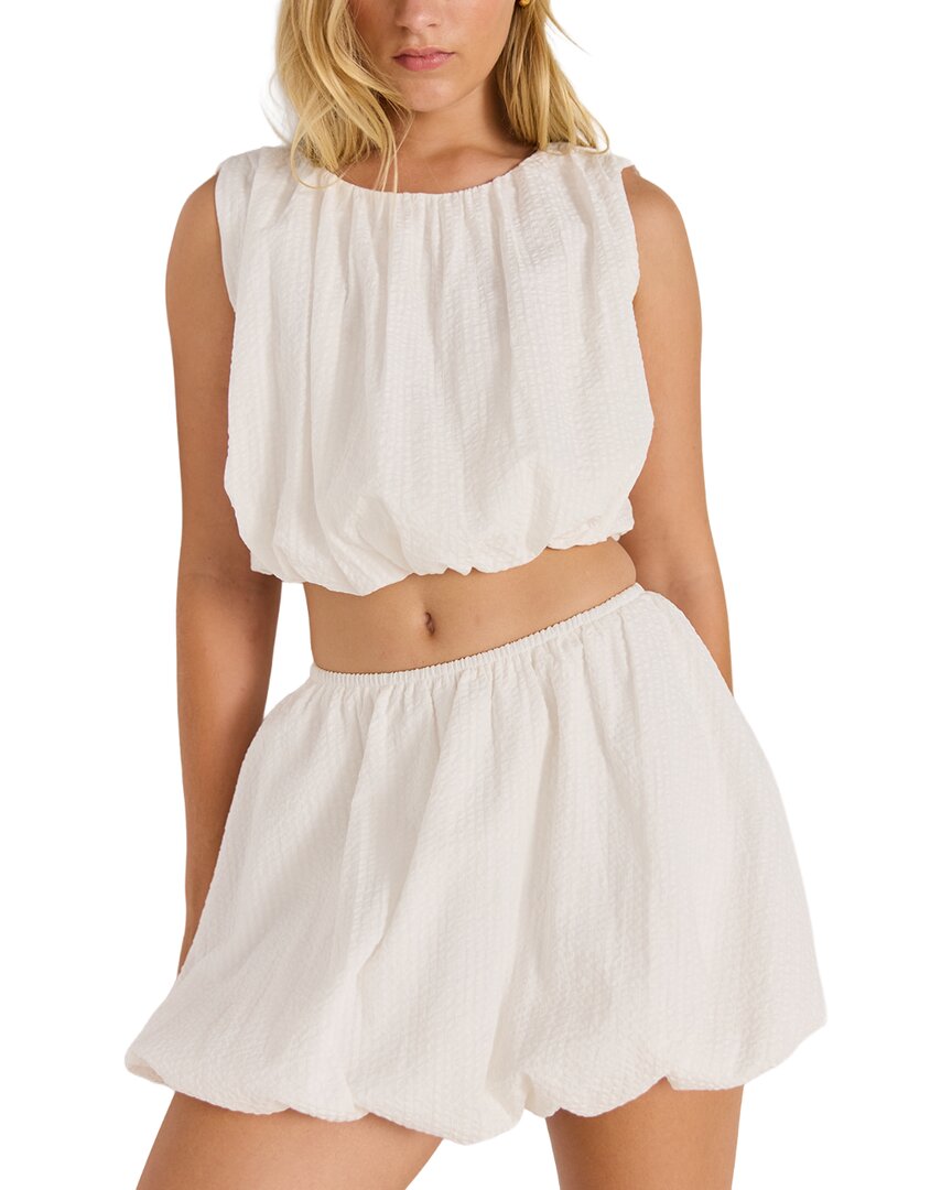 Minkpink Alexa Bubble Crop Top