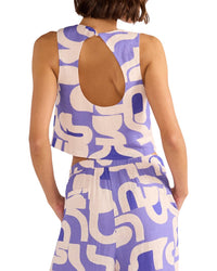 Minkpink Iris Linen-Blend Crop Tank