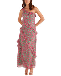 Minkpink Grace One Shoulder Maxi Dress