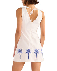 Minkpink Isadora Embroidered Linen-Blend Mini Dress