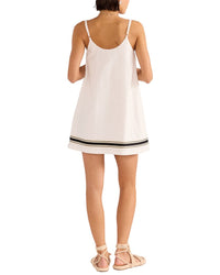 Minkpink Briar Trim Linen-Blend Mini Dress
