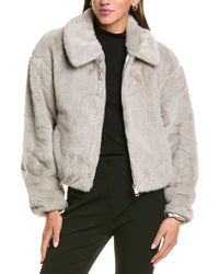 CeCe Cece Zip Front Short Blouson Jacket