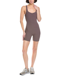Beyond Yoga Routine Ribbed 5In Biker Jumpsuit